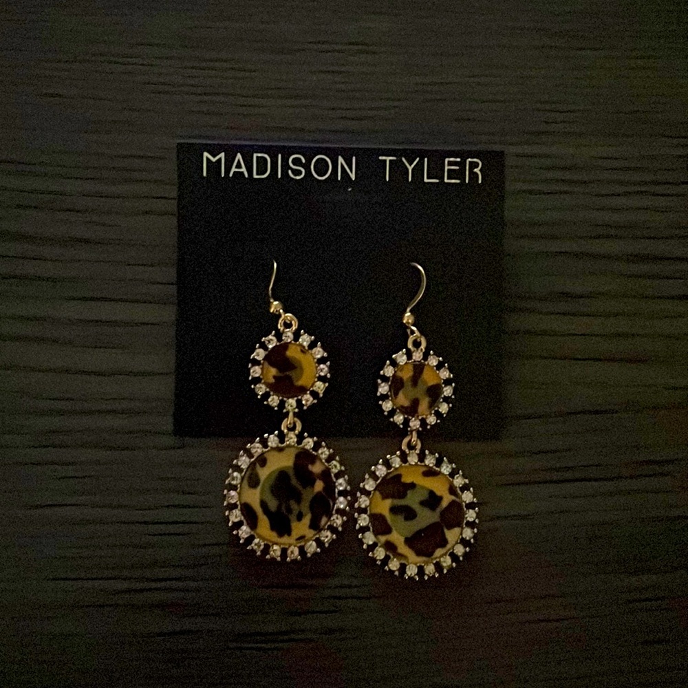 Cheetah print earrings